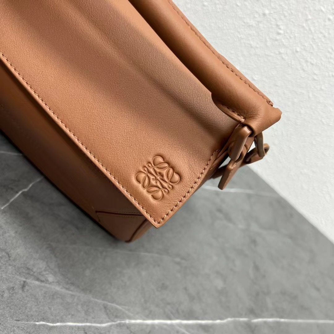 Loewe Small Puzzle Bag in Classic Calfskin Toffee